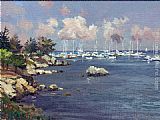 Thomas Kinkade Famous Paintings - Monterey Marina